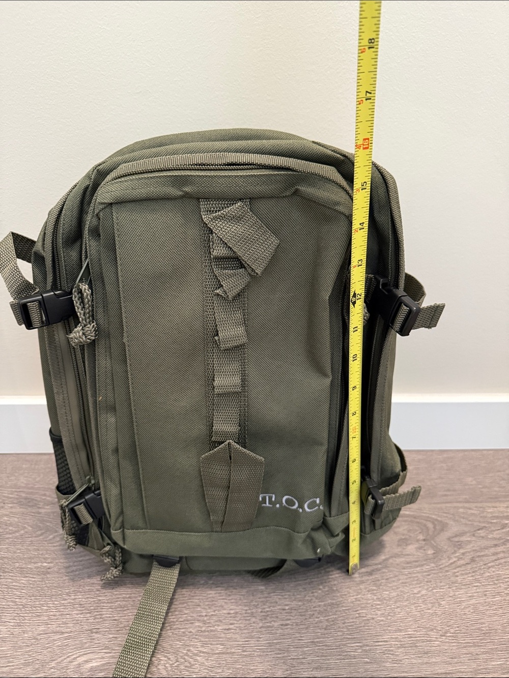 Olive Green Tactical Backpack - Picture 6 of 9